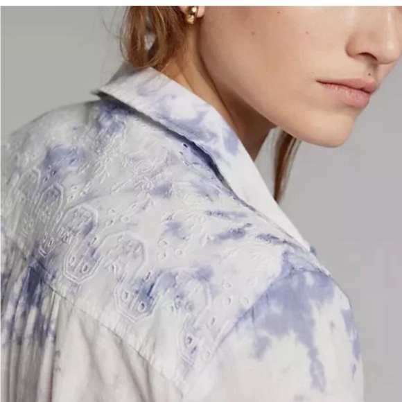 Anthro x Pilcro Embroidered Eyelet Top - Picture 8 of 8